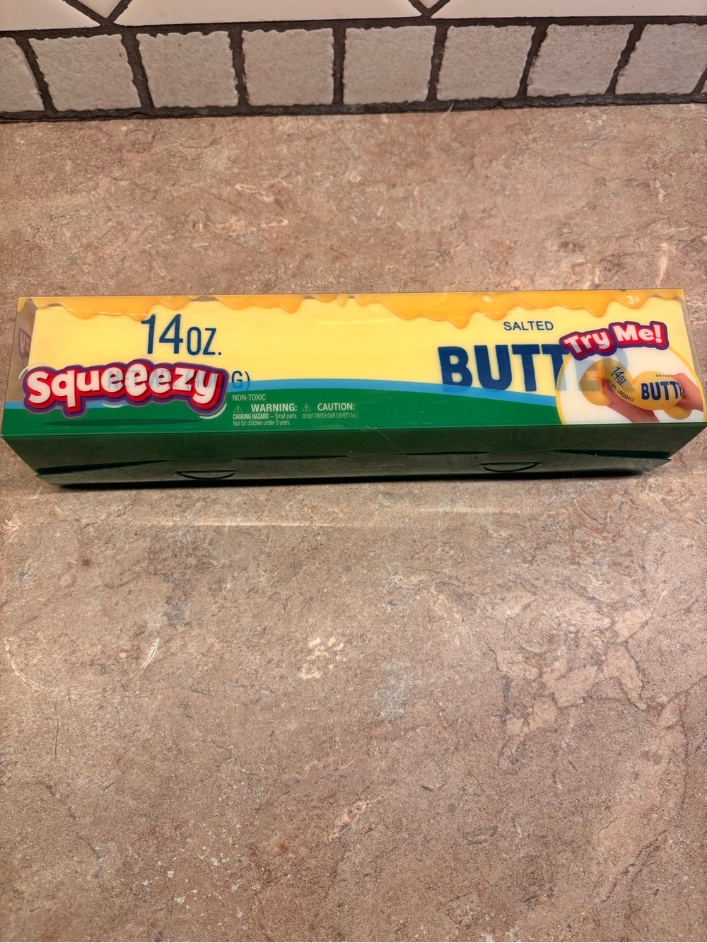 NWT Sunny Days Squeezy Salted Butter Stick Squishy Stress viral Toy - Picture 3 of 5